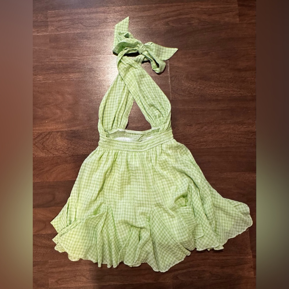 Mable Kayleigh Mini Dress in Apple Green - Size L - Picture 4 of 7